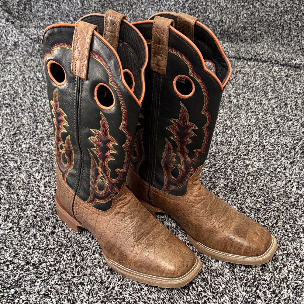NWOT Men's - Cowboy Apparel Laredo Western Boots - Brown and Black- size 9.5